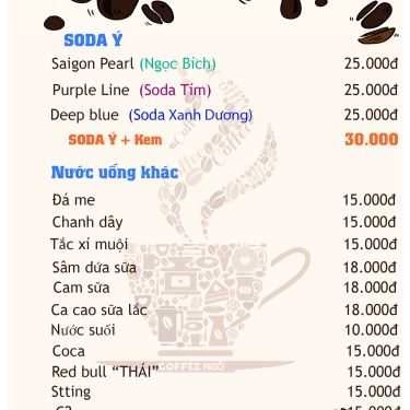 Thực đơn- Cafe Ngõ Cofee & Tea