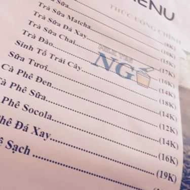 Thực đơn- Ăn vặt Ngố Milk Tea