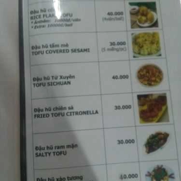 Thực đơn- Quán Ăn Ngộ Quán - Ẩm Thực Chay