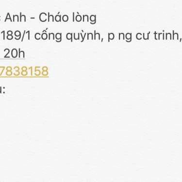 Tổng hợp- Ăn vặt Cháo Lòng 20K - Cống Quỳnh