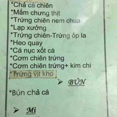 Thực đơn- Ăn vặt Ngọc Anh - Cơm & Bánh Mì Heo Quay, Chả Cá