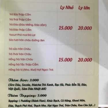 Thực đơn- Ăn vặt Ngọc Diễm - Trà Sữa Nhà Làm