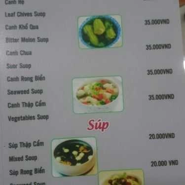 Thực đơn- Quán Ăn Ngọc Hương Cội Nguồn - Vegetarian Cuisine