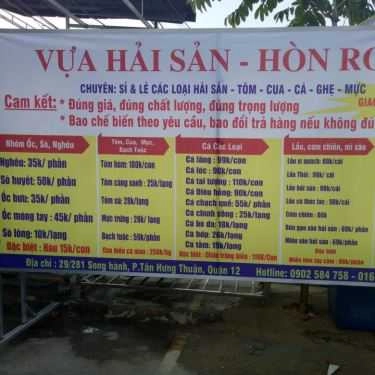 Thực đơn- Quán Nhậu Nhà Hàng Hải Sản Hòn Rơm