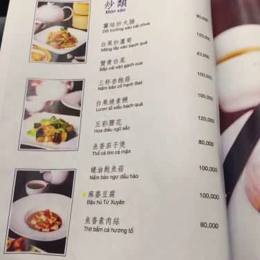 Thực đơn- Quán Ăn Nhà Hàng Tiên Chay