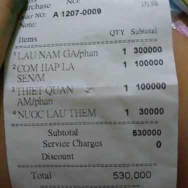 Thực đơn- Quán Ăn Nhà Hàng Tiên Chay