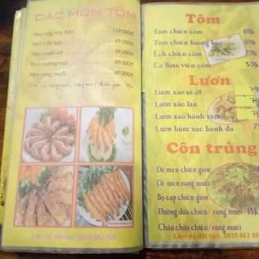 Thực đơn- Quán Nhậu Nhân Hòa Quán - Lẩu & Các Món Nhậu