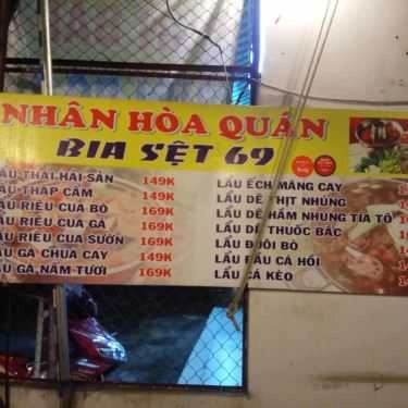 Thực đơn- Quán Nhậu Nhân Hòa Quán - Lẩu & Các Món Nhậu