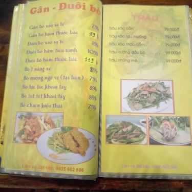 Thực đơn- Quán Nhậu Nhân Hòa Quán - Lẩu & Các Món Nhậu