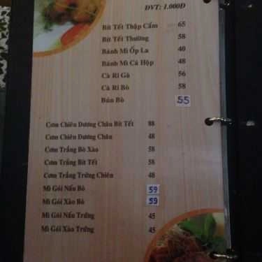 Thực đơn- Nhật Nguyệt Cafe 1 - Trường Sơn