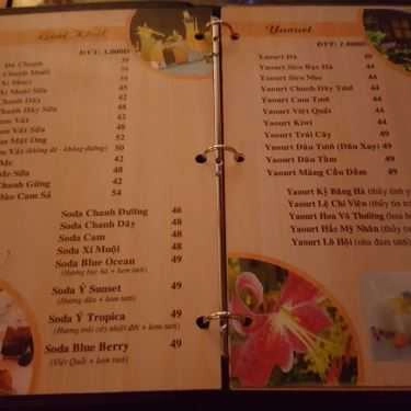 Thực đơn- Nhật Nguyệt Cafe 1 - Trường Sơn