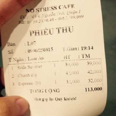 Tổng hợp- No Stress Cafe