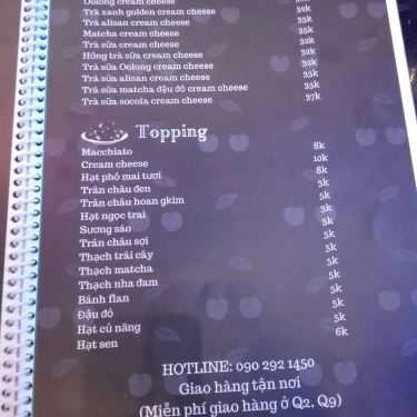 Thực đơn- Khu Ẩm Thực No71 Food Market - Thiên Đường Ẩm Thực Châu Á