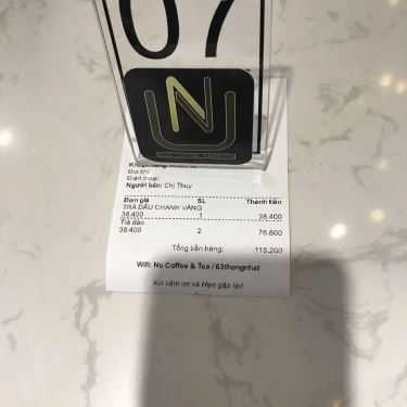 Món ăn- Nu Coffee & Tea