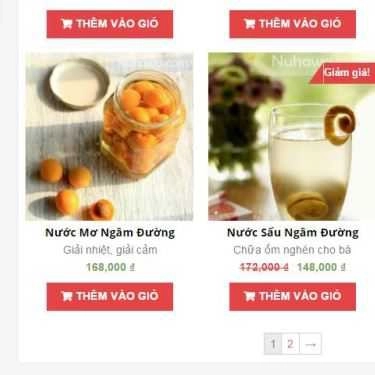 Thực đơn- Shop online Nuhawa - Nước Hoa Quả Online