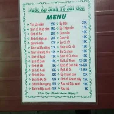 Tổng hợp- Ăn vặt Nước Ép Sinh Tố Sài Gòn