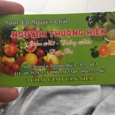 Tổng hợp- Cafe Nước Ép Số 2 - Nguyễn Thượng Hiền