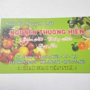 Tổng hợp- Cafe Nước Ép Số 2 - Nguyễn Thượng Hiền