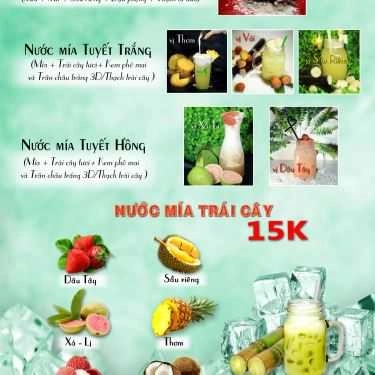 Thực đơn- Cafe Nước Mía Xanh Lá