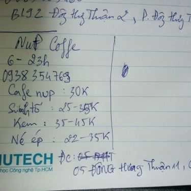 Tổng hợp- Nup Coffee - Đông Hưng Thuận 11