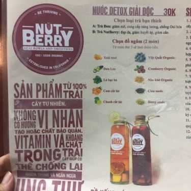 Thực đơn- Nutberry Coffee