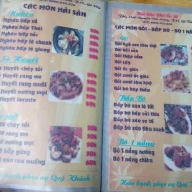 Thực đơn- Quán Nhậu Quán Hải Sản Ốc 32