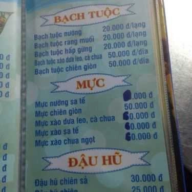 Thực đơn- Ăn vặt Ốc A Nhỏ
