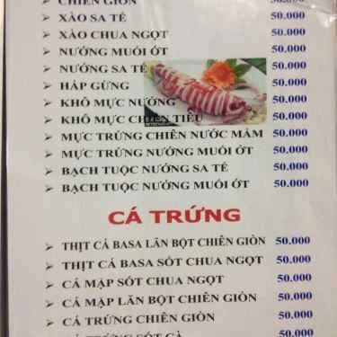 Thực đơn- Ăn vặt Ốc Cà Na - Tân Vĩnh