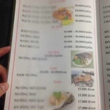 Thực đơn- Ăn vặt Ốc Công Đoàn