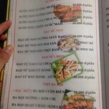 Thực đơn- Ăn vặt Ốc Công Đoàn