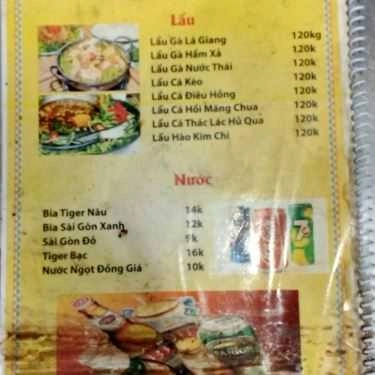 Thực đơn- Quán Nhậu Ốc Đêm