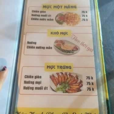 Thực đơn- Quán Nhậu Ốc Đêm K26