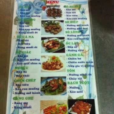 Thực đơn- Quán Nhậu Ốc Dung