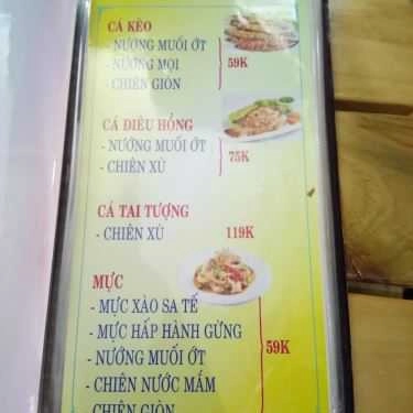 Thực đơn- Quán Nhậu Ốc Hải Sản 107