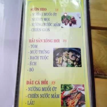 Thực đơn- Quán Nhậu Ốc Hải Sản 107