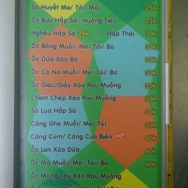 Thực đơn- Quán Nhậu Ốc Hihi 22