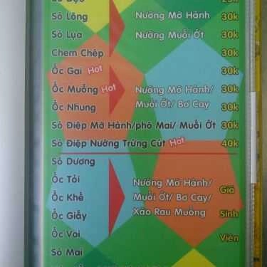 Thực đơn- Quán Nhậu Ốc Hihi 22