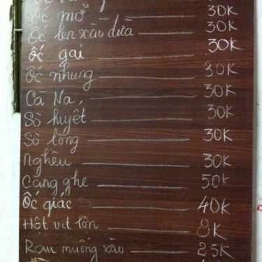 Thực đơn- Ăn vặt Ốc Ken 30k