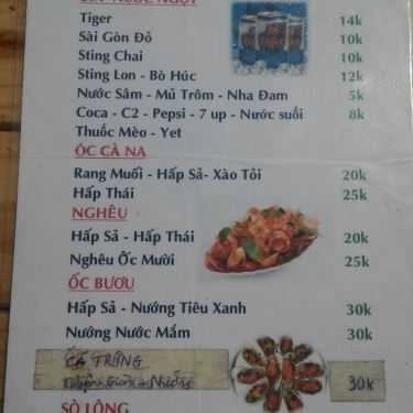 Thực đơn- Quán Nhậu Ốc Mười