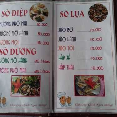 Thực đơn- Quán Nhậu Ốc Rẫy