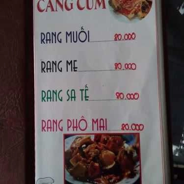 Thực đơn- Quán Nhậu Ốc Rẫy