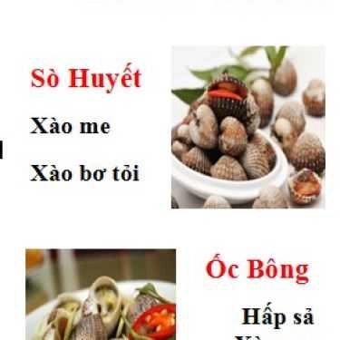 Thực đơn- Ăn vặt Ốc Sóc