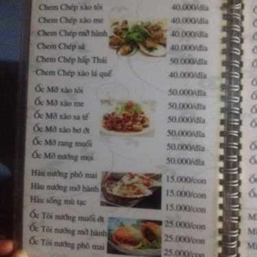 Thực đơn- Ăn vặt Ốc Ti - Võ Duy Ninh