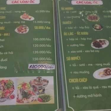 Thực đơn- Ăn vặt Ốc Vy