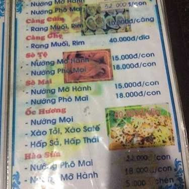 Thực đơn- Ăn vặt Ốc Vy