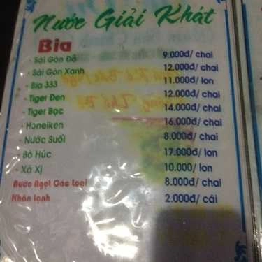 Thực đơn- Ăn vặt Ốc Vy
