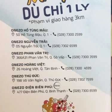 Tổng hợp- Cafe OneZo - Điện Biên Phủ