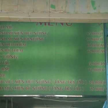 Thực đơn- Ăn vặt Ông Lý - Bánh Mì - Nguyễn Thượng Hiền