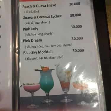 Thực đơn- Ori - Coffee & Tea