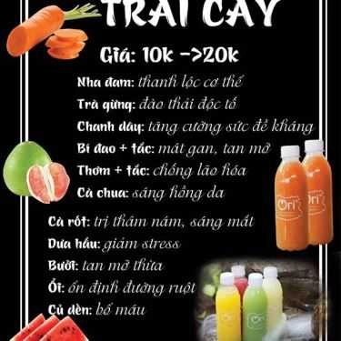 Thực đơn- Ăn vặt Ori Homejuice - Vạn Kiếp